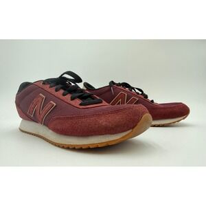 New Balance 501 Ripple Sole Burgundy Red Suede Mesh Mens 9 MZ501TLA Wide 2E
